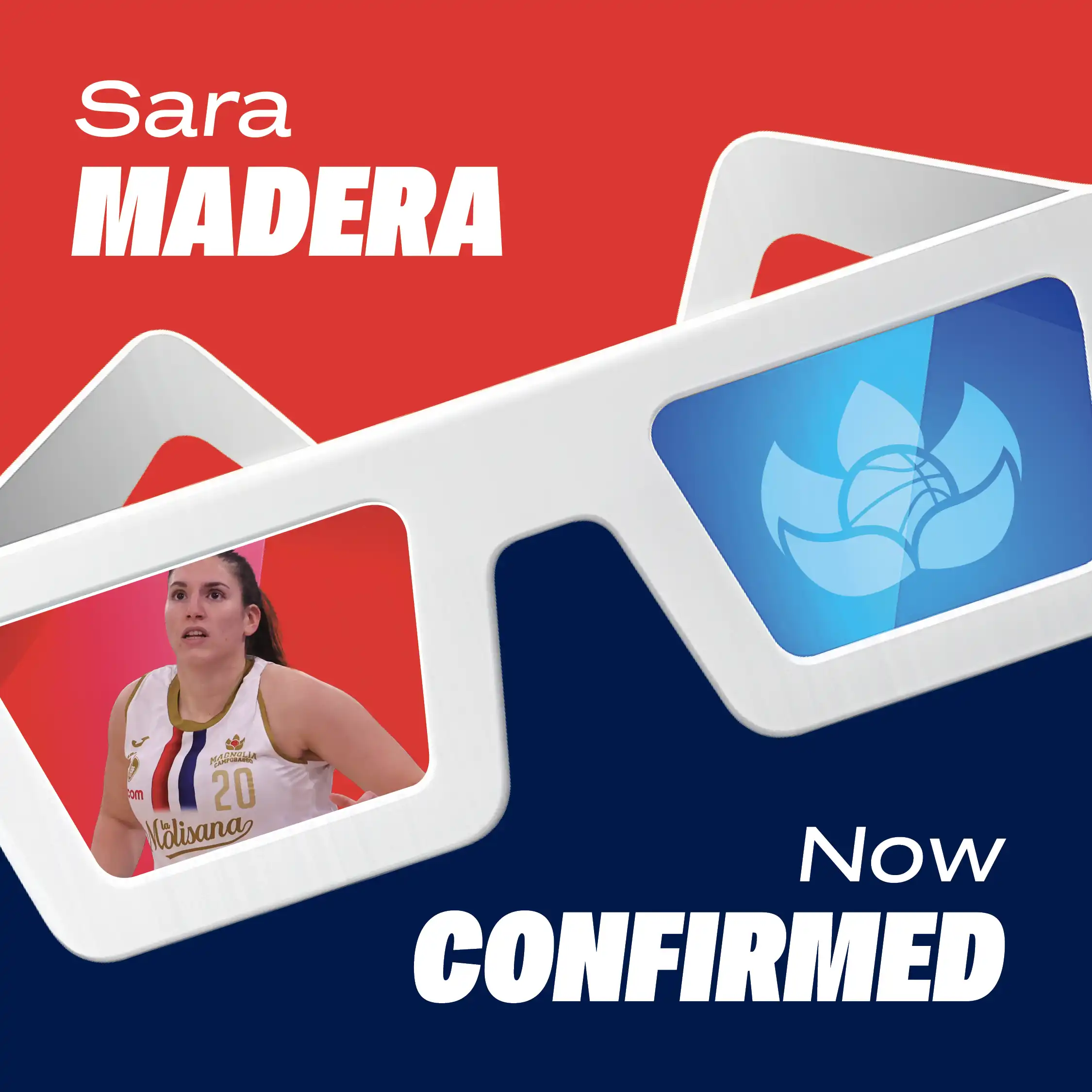Basket, Sara Madera ancora in rossoblù: terza stagione con la Magnolia