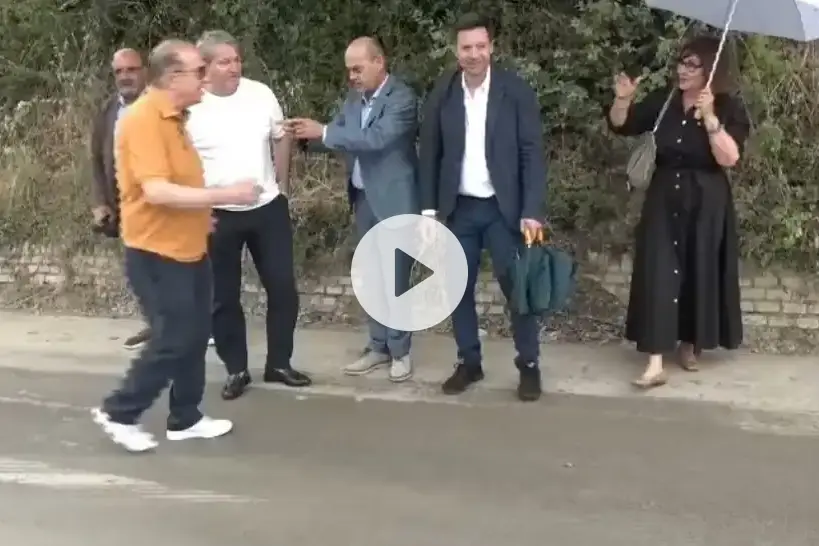 Strada Provinciale Frosolone - Sant'Elena Sannita, sopralluogo di Roberti e Pallante