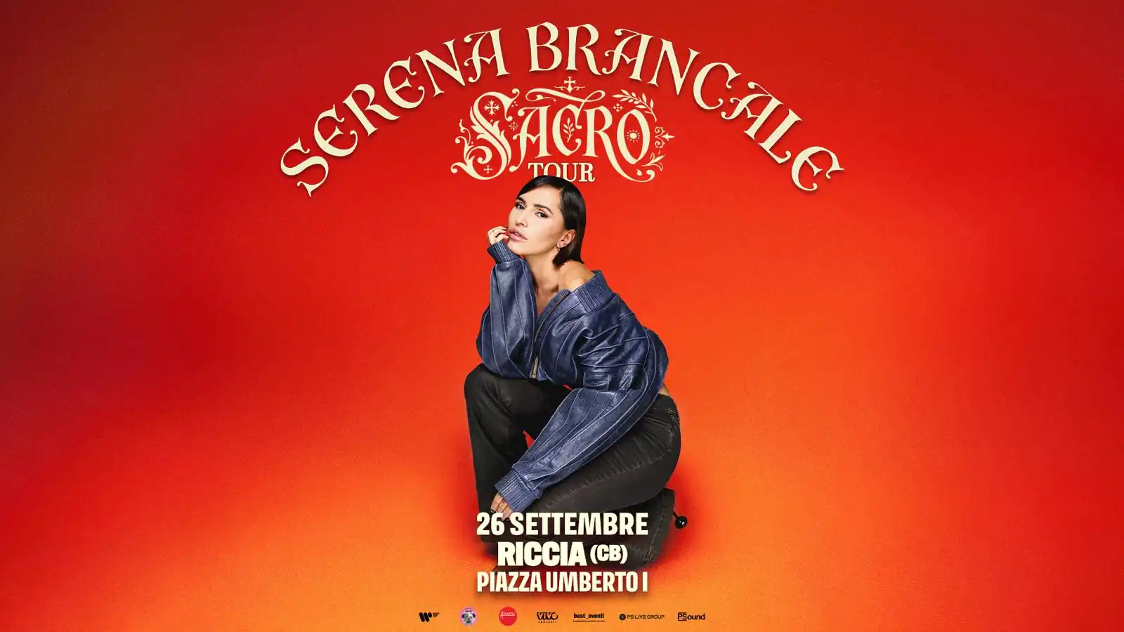 Serena Brancale a Riccia sabato 26 Settembre 2026