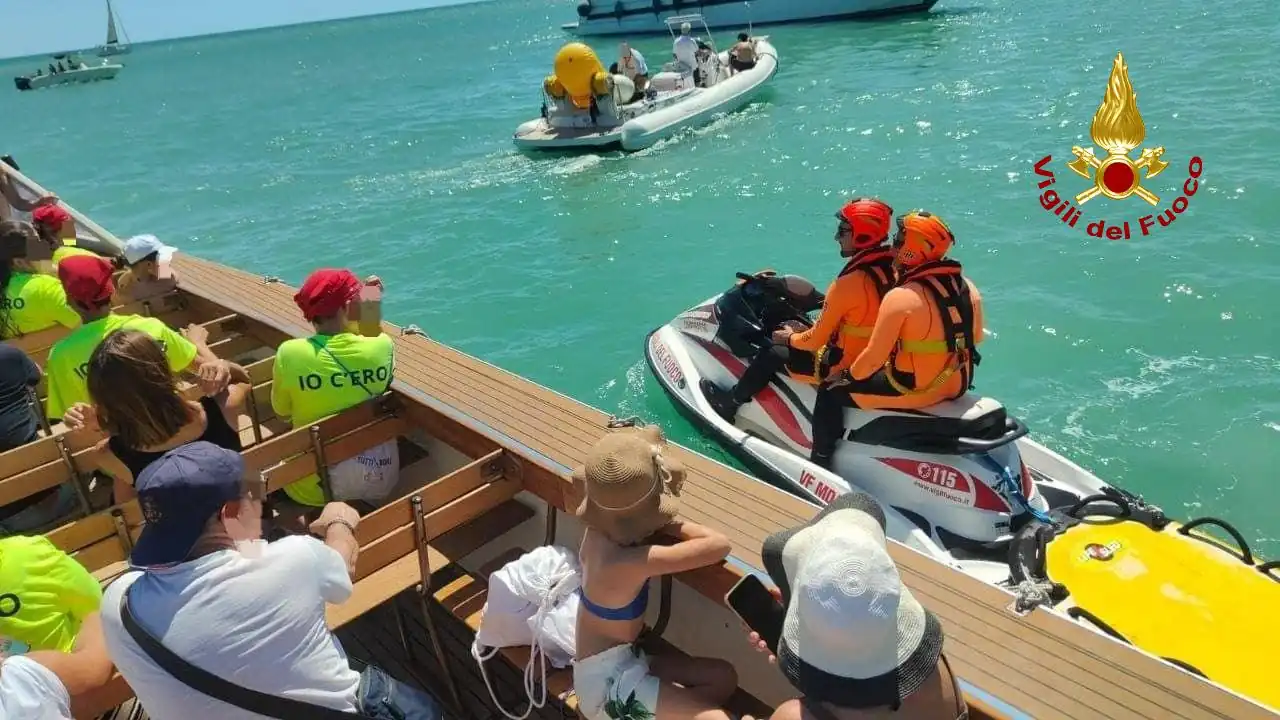 Regata paralimpica a Termoli, i Vigili del Fuoco garantiscono la sicurezza in mare
