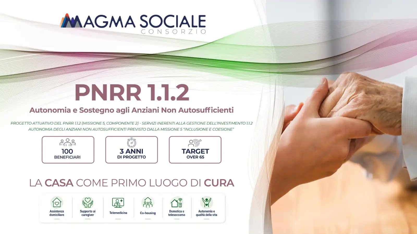 Magma Sociale e la sfida dell'autonomia: così un progetto del PNRR ha portato la cura nelle case di 200 anziani molisani