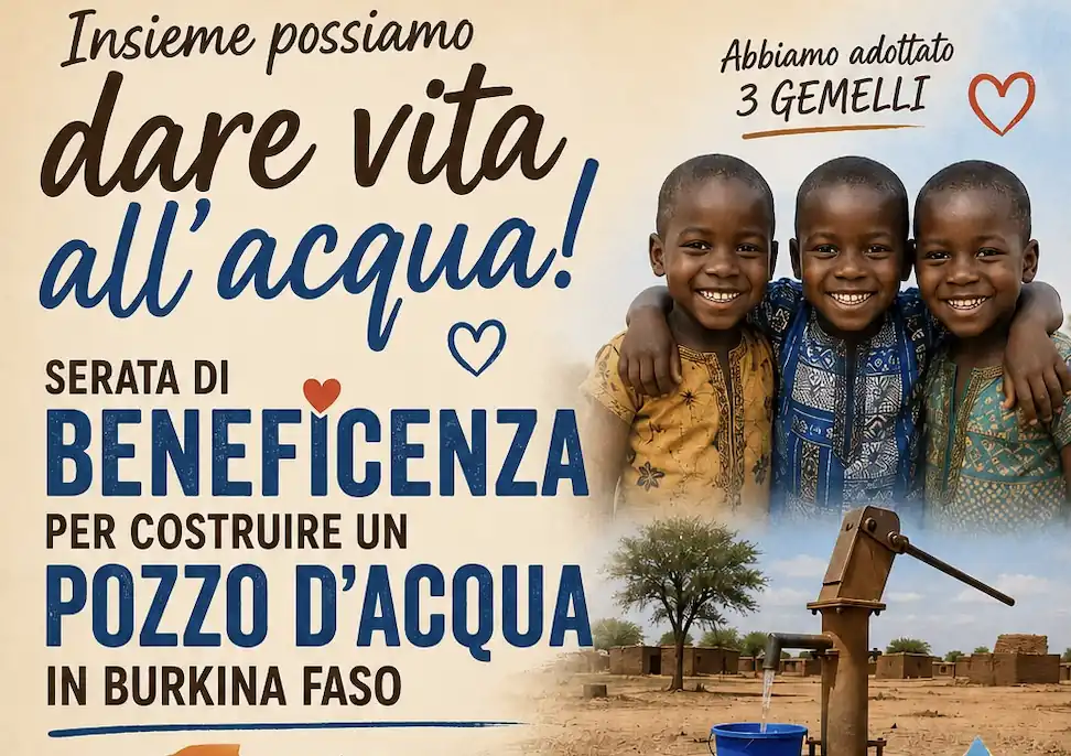 Un pozzo d'acqua per il Burkina Faso: servono 10mila euro