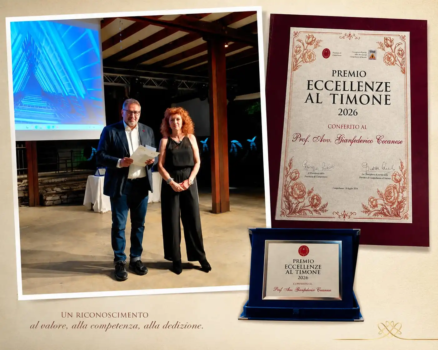 Eccellenze al Timone": prestigioso riconoscimento al Prof. Avv. Gianfederico Cecanese