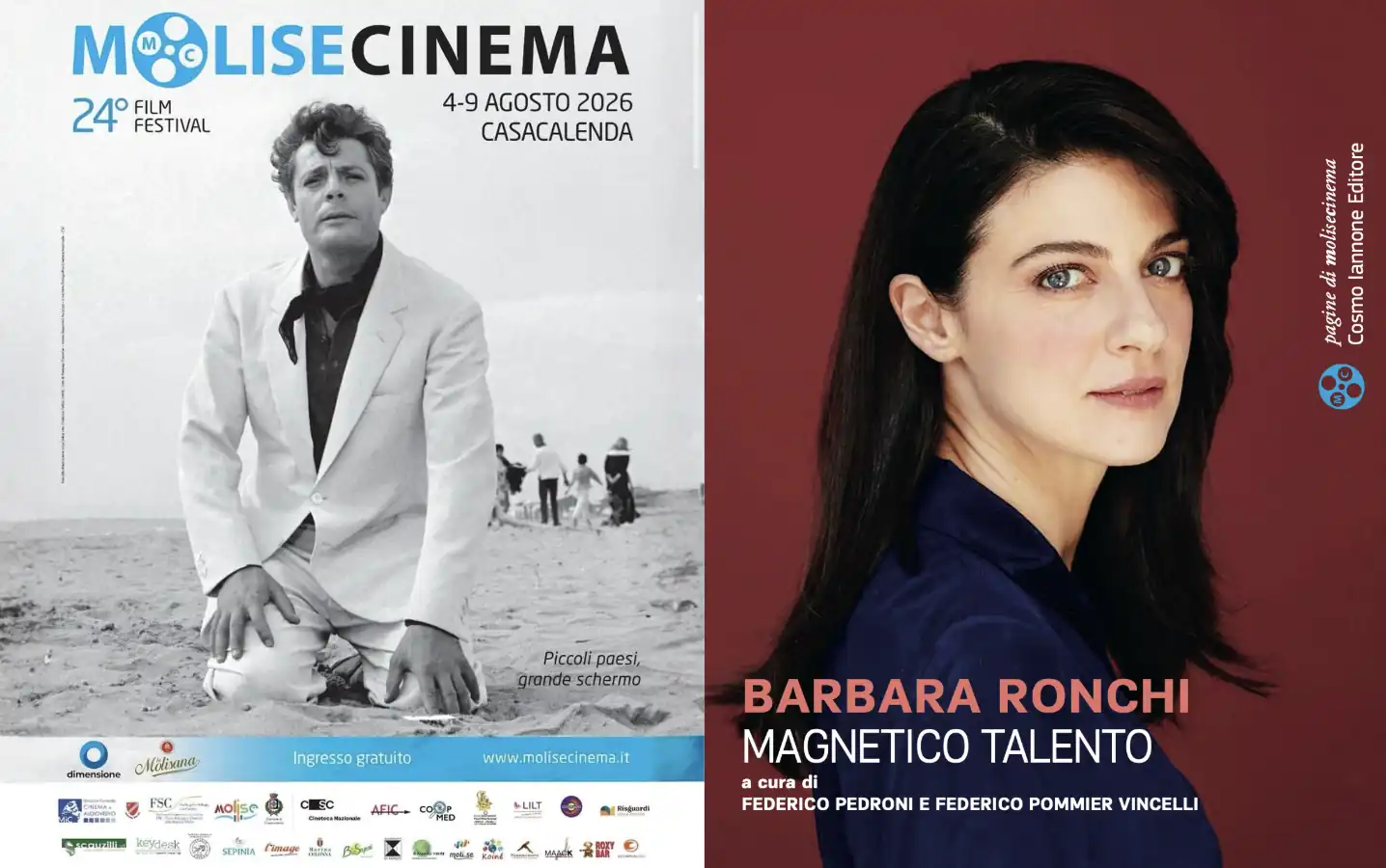 MoliseCinema celebra Barbara Ronchi e ricorda Marcello Mastroianni nel manifesto 2026