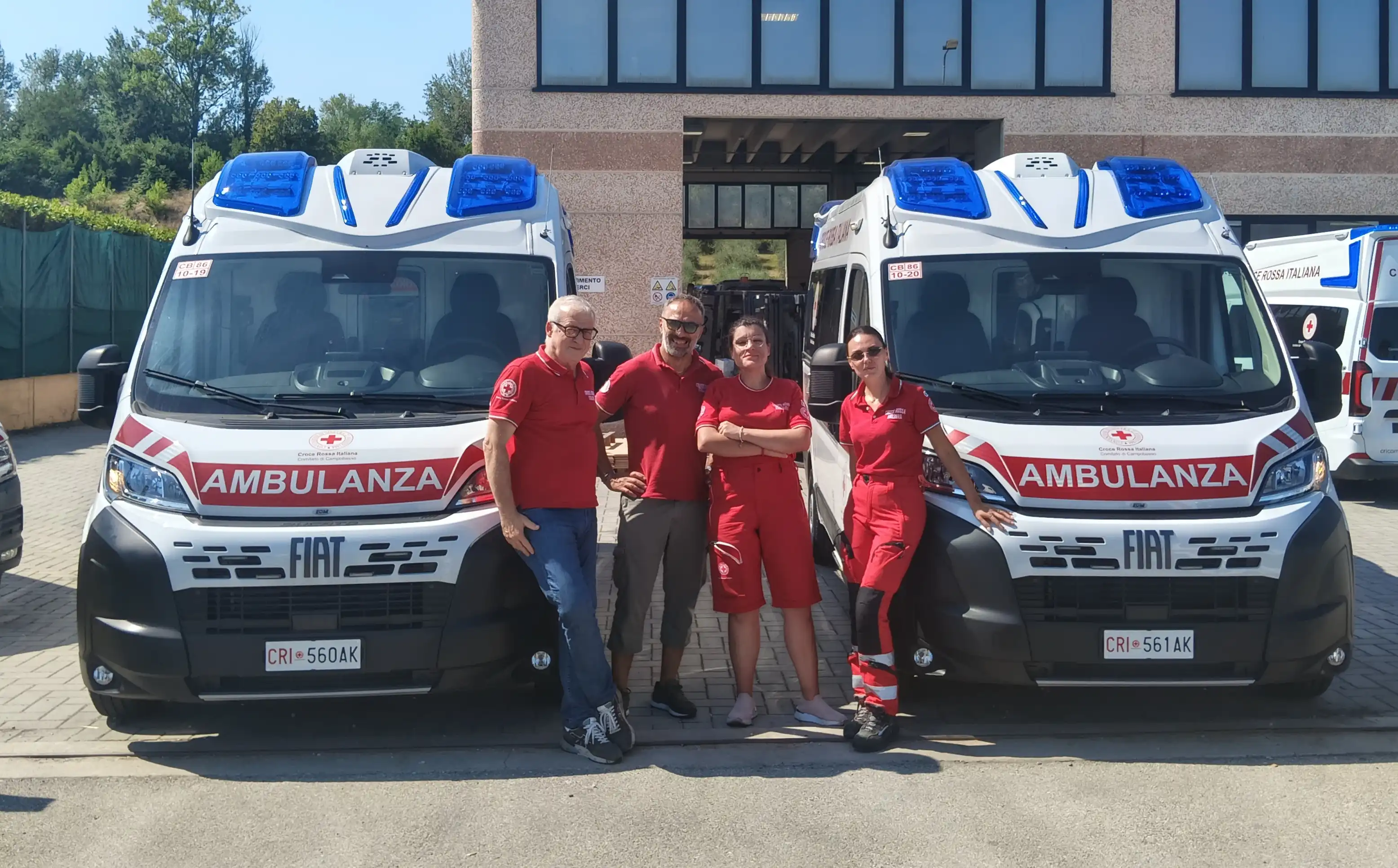 Due nuove ambulanze per la Croce Rossa Campobasso: nuovo viaggio a servizio della comunità