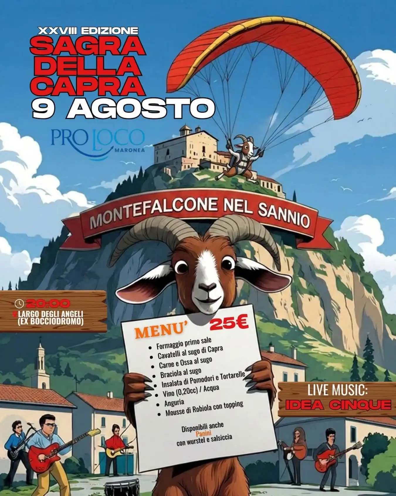 Montefalcone nel Sannio, torna la Sagra della Capra: gusto e musica dal vivo