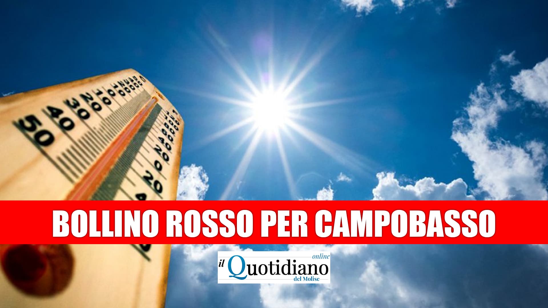 Caldo e afa, Campobasso da bollino rosso fino al 1° luglio