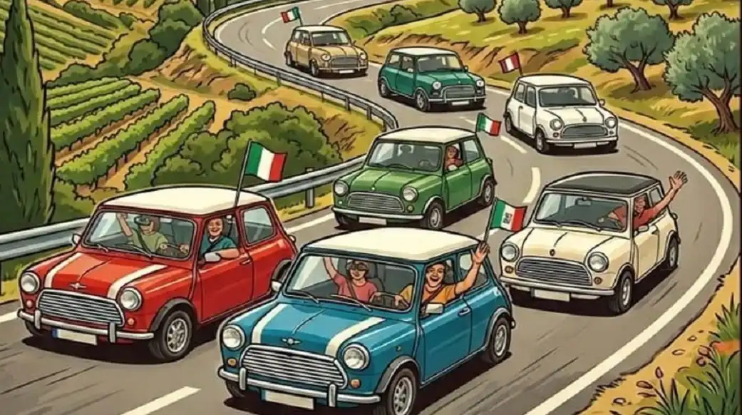 A Fornelli il raduno delle storiche Mini Cooper