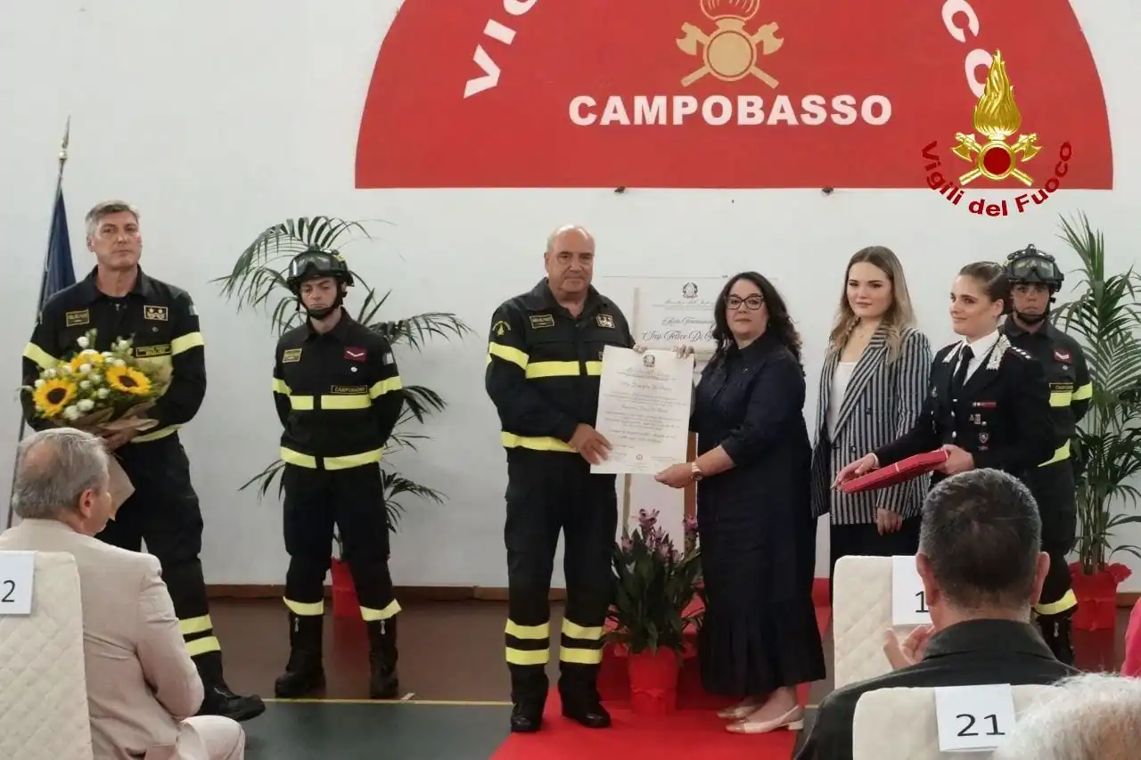 Vigili del Fuoco, il Capo del Corpo Eros Mannino in visita nelle sedi del Molise