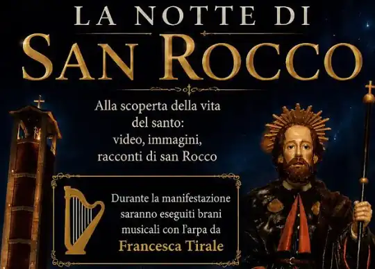 La Notte di San Rocco con l’arpa: una serata culturale per riscoprire il Santo Patrono